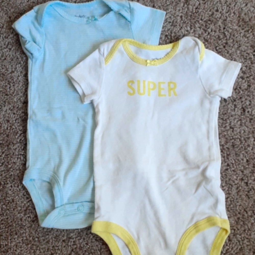 Two 6 Month Onesies